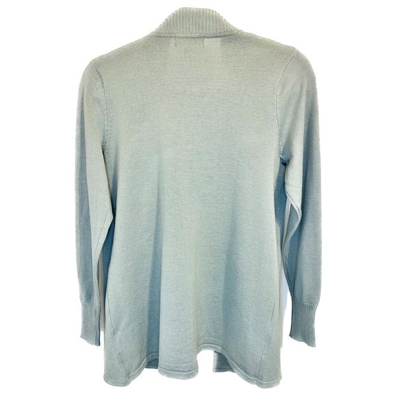 Grace Perfect Fit Open Front Cardigan Sweater Size Small S Silky Sage Green - Picture 2 of 4